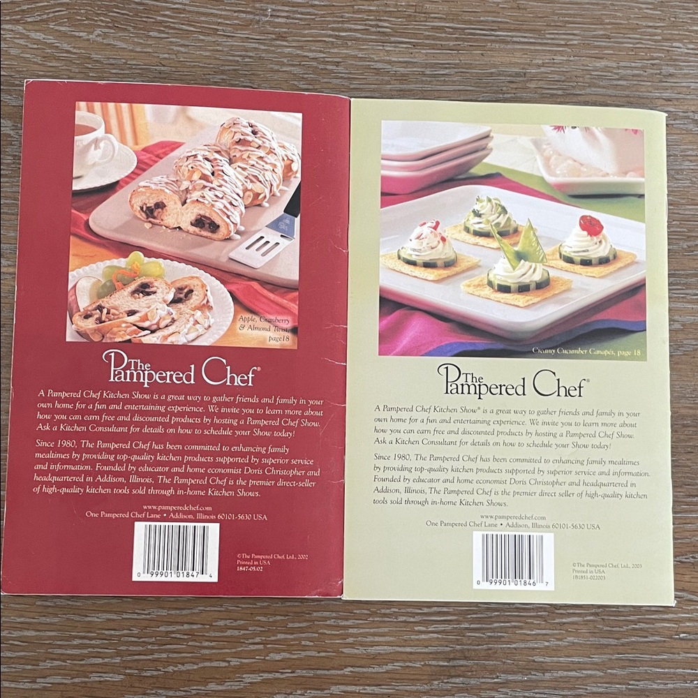 Set of The Pampered Chef Season's Best Recipe Collection Books - Picture 2 of 6